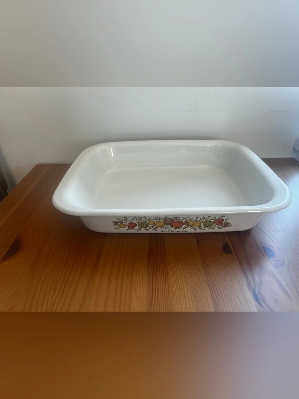 Vintage Corningware Spice of Life Open Roaster A-21-8